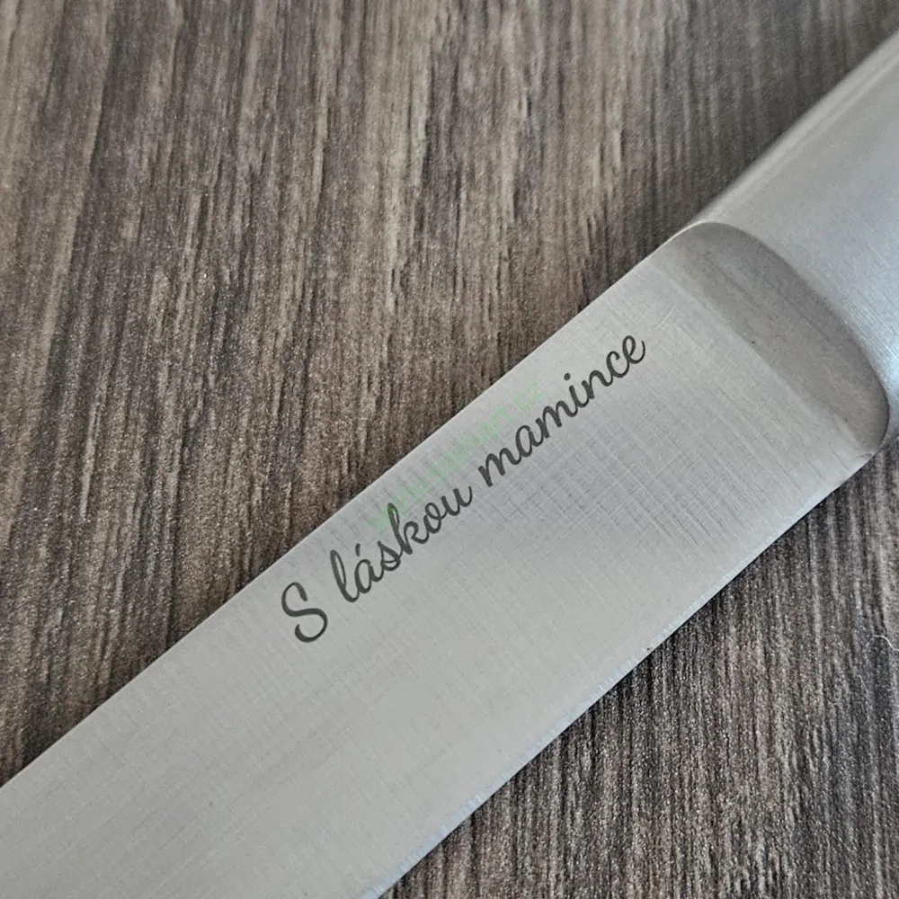 Sada 5ti kuchyňských celenerezových nožů s vlastním popisem
